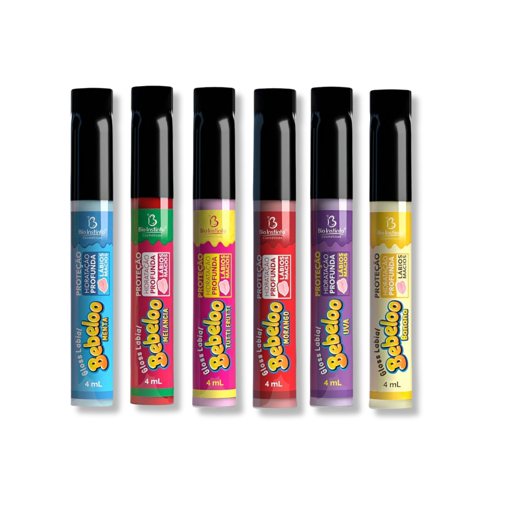 Kit/6 Gloss Labial Bebeloo Bio - Hidratante