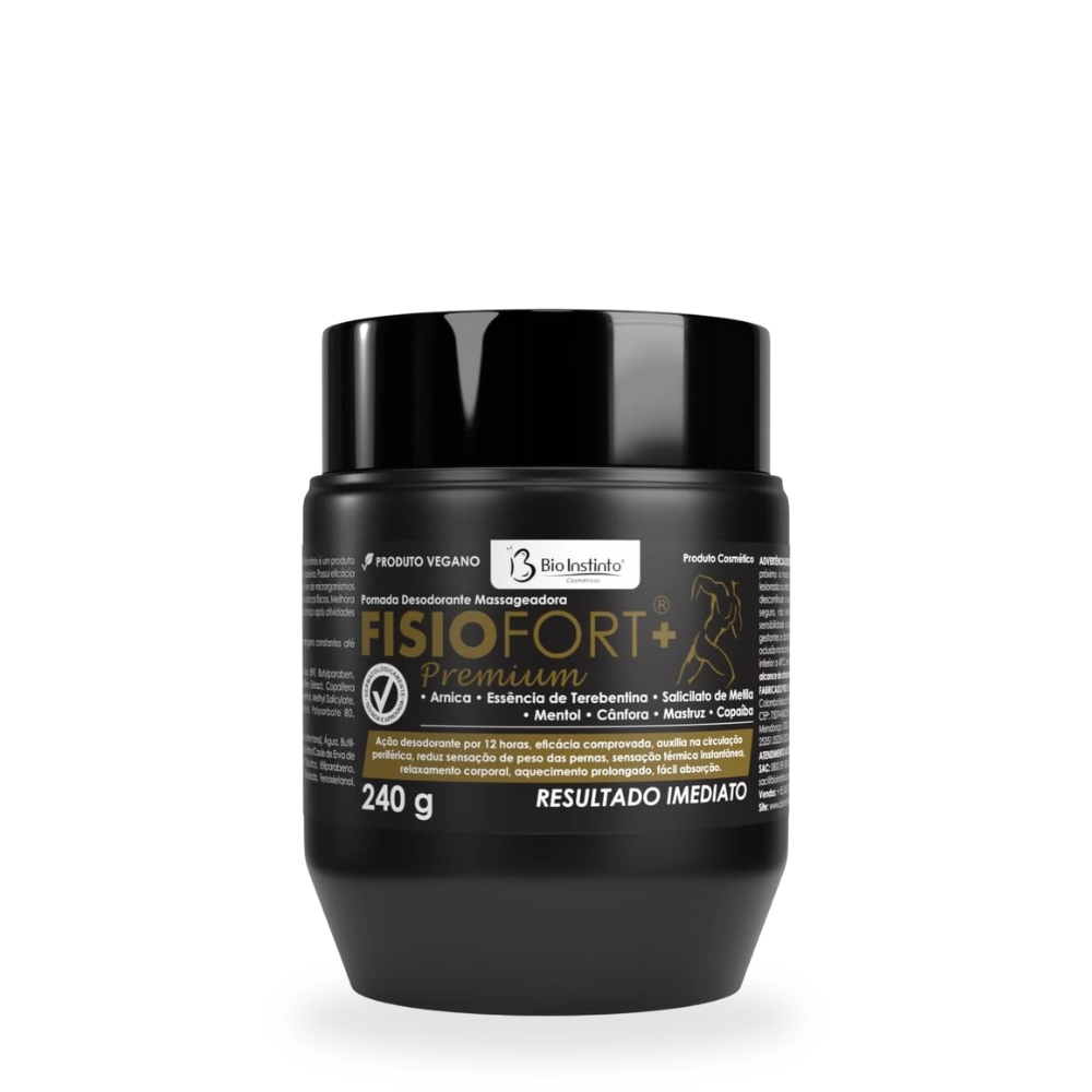 Pomada FISIOFORT PREMIUM p/ Massagem 200G