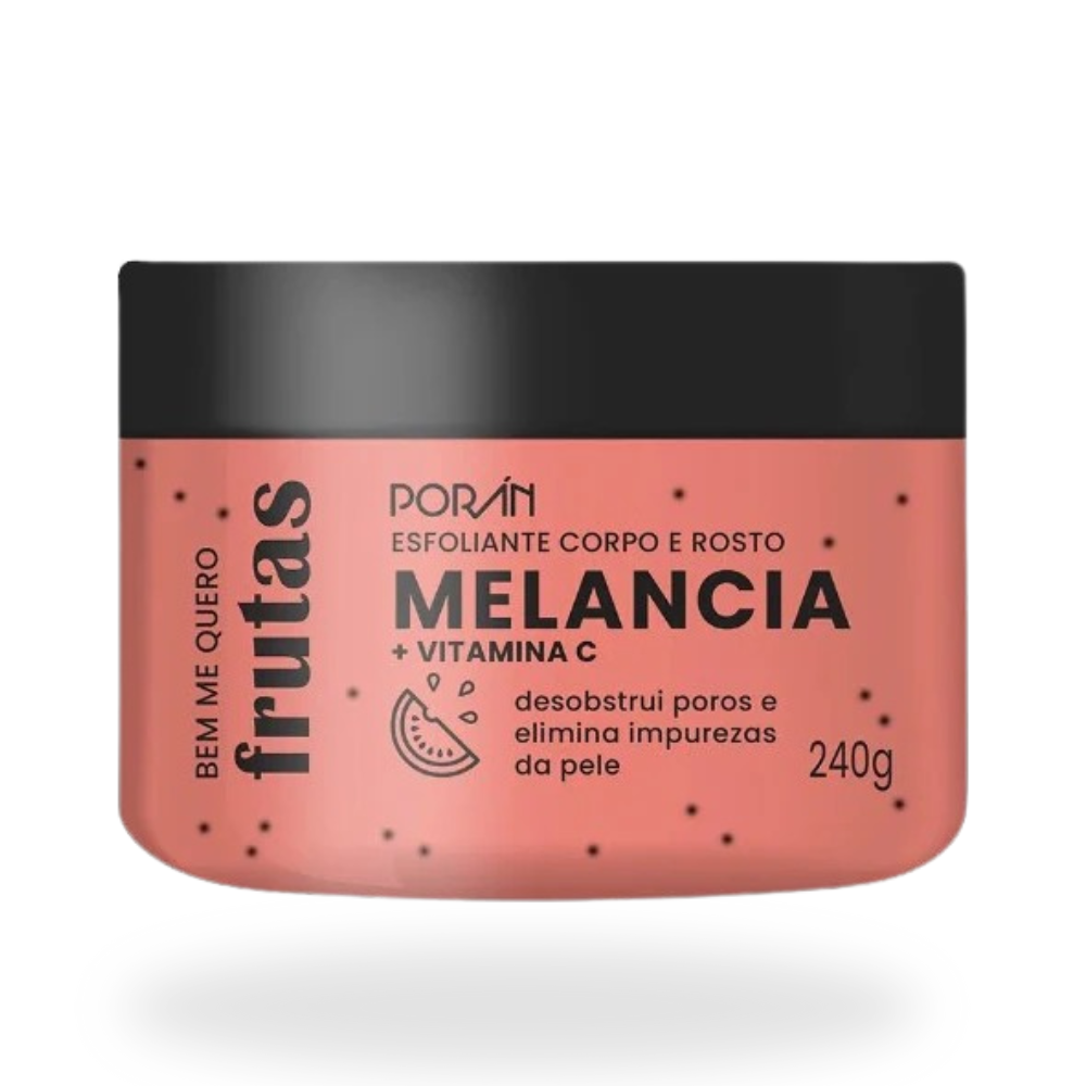 Esfoliante Corpo e Rosto Melancia Porán Bem Me Quero Frutas