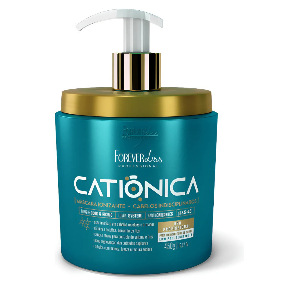 Máscara Capilar Catiônica Anti Frizz Forever Liss 450g