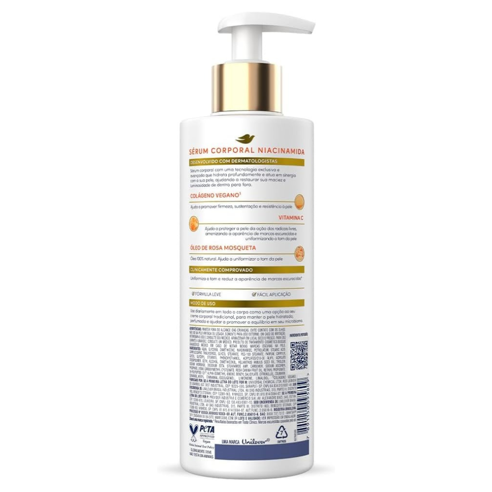 Dove Sérum Hidratante Corporal Niacinamida + Uniformizador 380ml