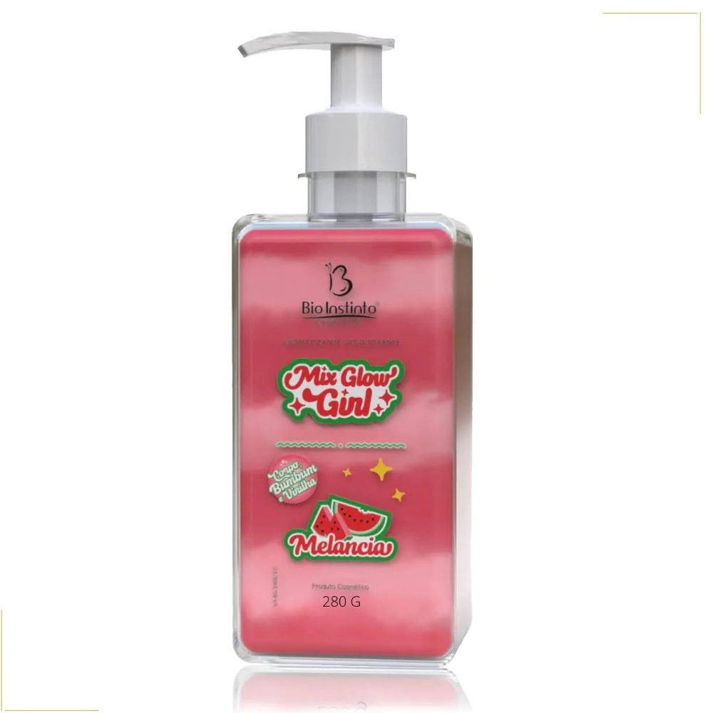 Gel Hidratante Beijável Mix Glow Bio Instinto 320g – Melancia