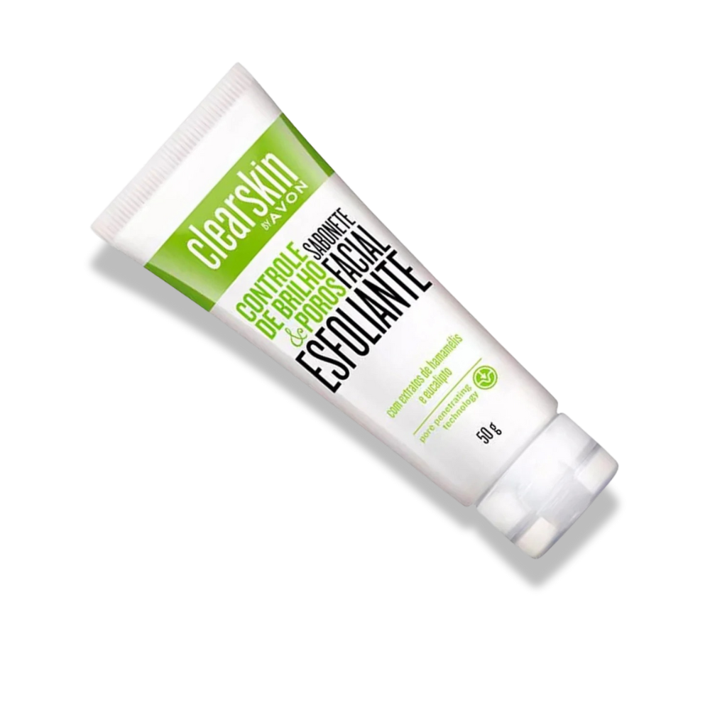 Sabonete Facial Esfoliante Clearskin Avon - 50g