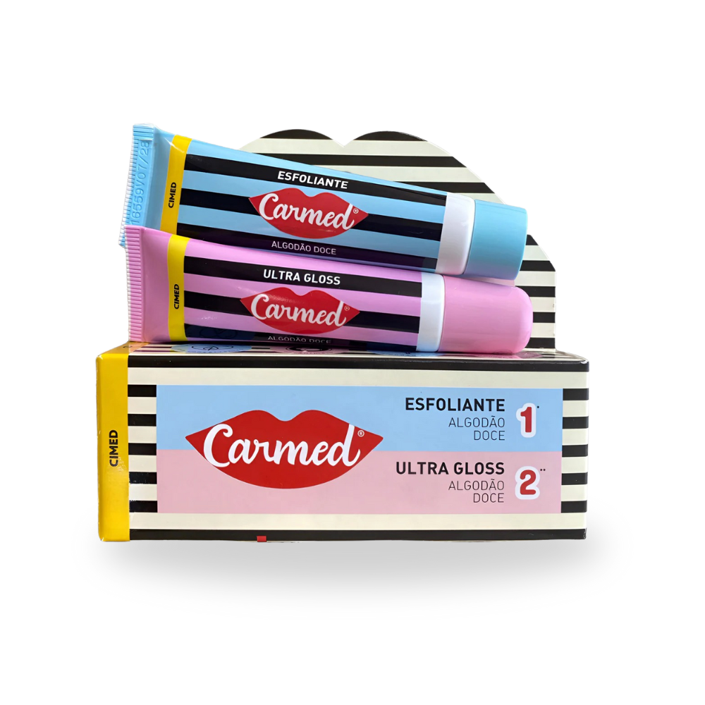 Kit Sos Esfoliante E Ultra Gloss Carmed Algodão Doce 10g