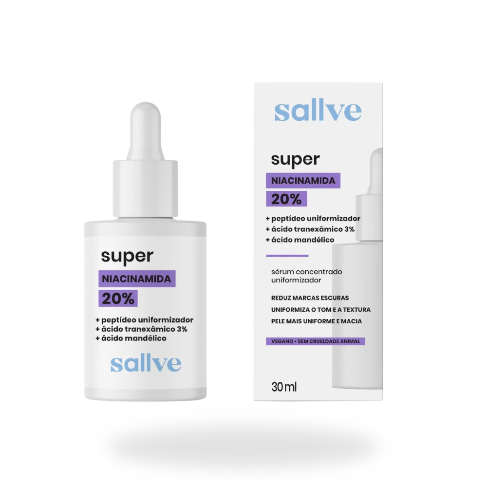 Sérum Facial Super Niacinamida 20% 30ml Sallve