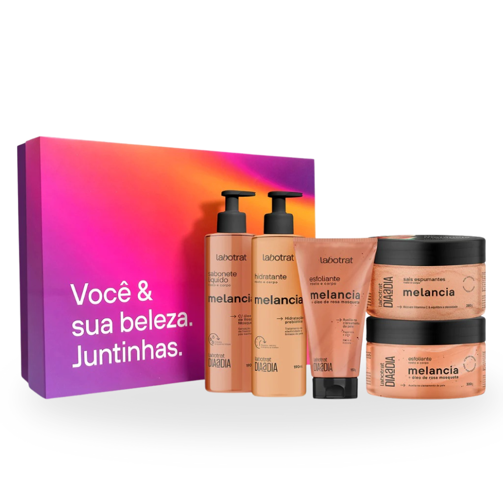 Kit Corpo E Rosto Hidrata Esfolia - Melancia