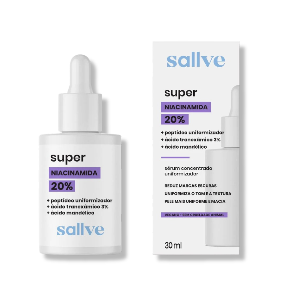 Sérum Facial Super Niacinamida 20% 30ml Sallve
