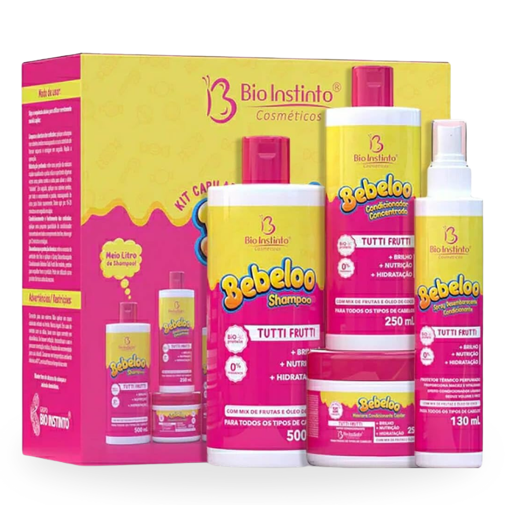 Bebeloo Tutti Frutti - Kit Capilar Hidratação e Brilho