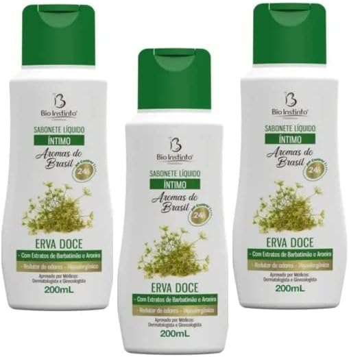 Kit C/ 3 Sabonetes Íntimo Erva Doce Aromas do Brasil