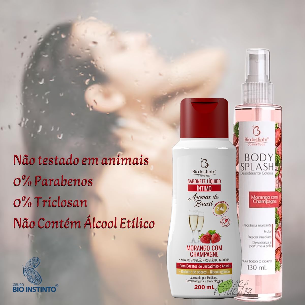 Kit Sabonete Íntimo e Desodorante Body Splash