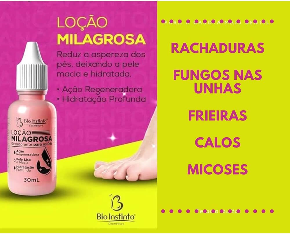 Loção Milagrosa - Hidratante para os Pés 30ml