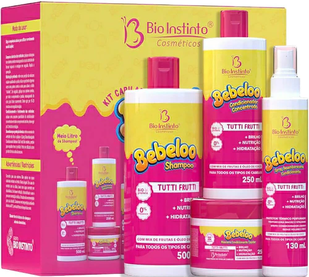 Bebeloo Tutti Frutti - Kit Capilar Hidratação e Brilho