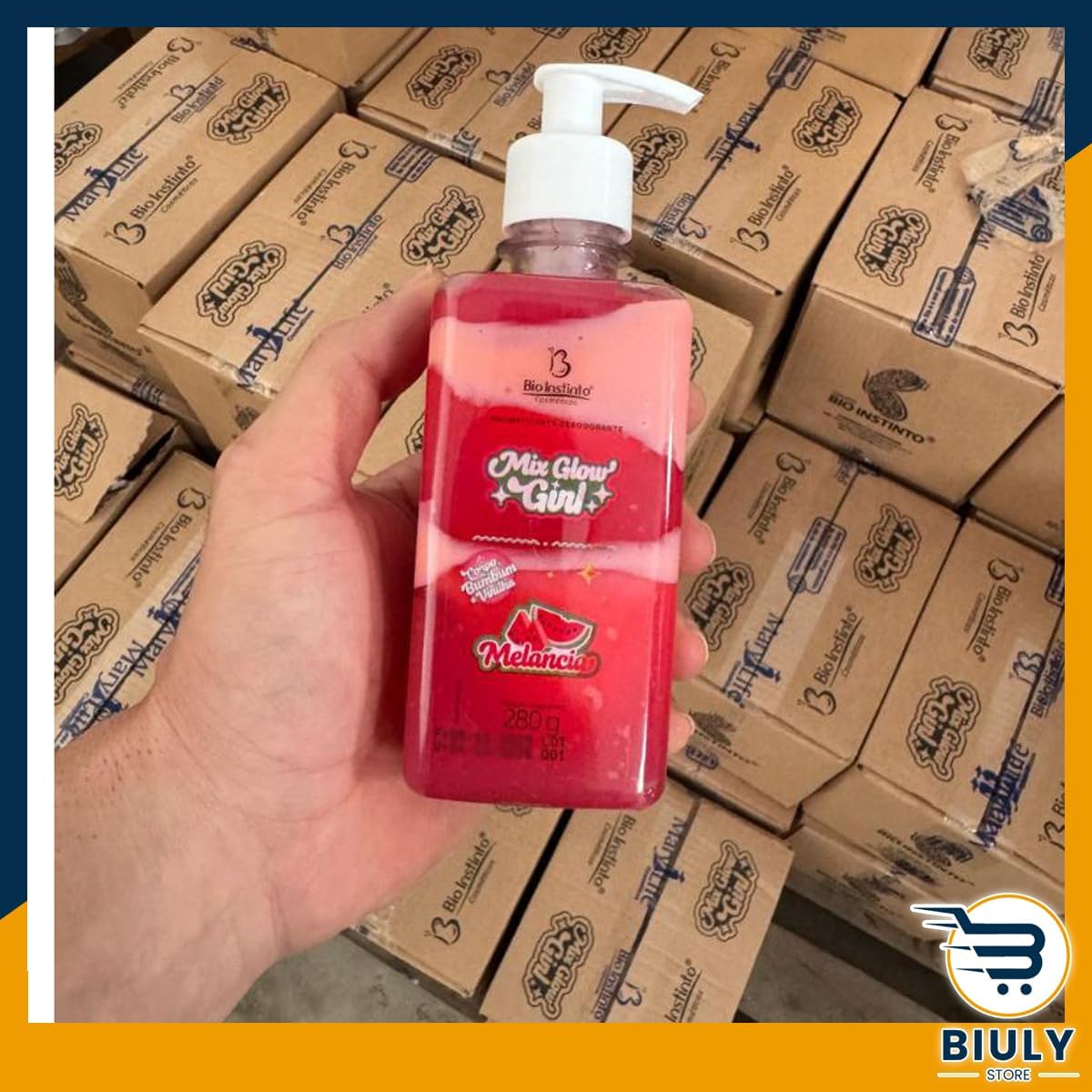 Gel Hidratante Beijável Mix Glow Bio Instinto 320g – Melancia