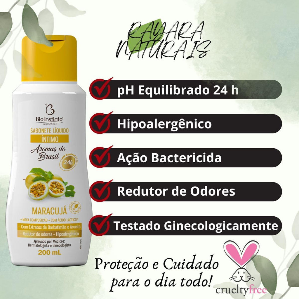 Sabonete Líquido Íntimo Maracujá 200ml