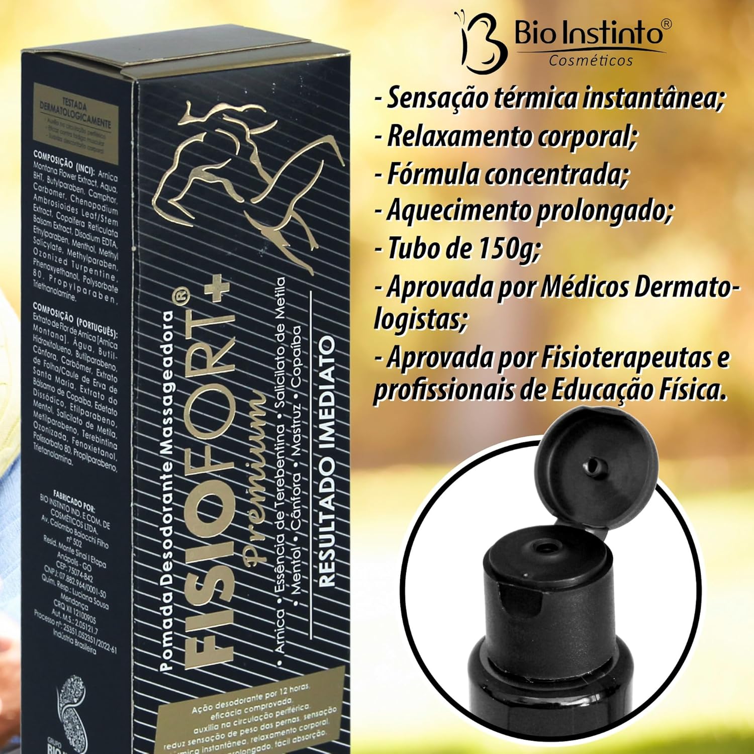 Pomada Massageadora FisioFort Premium 150g