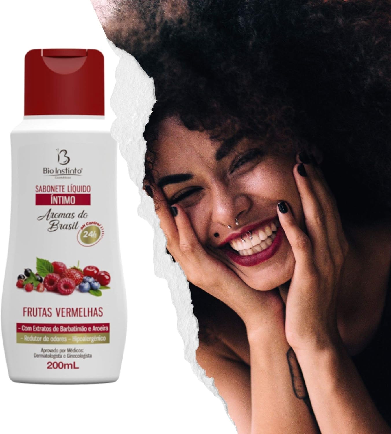 Sabonete Íntimo 200ml Frutas Vermelhas