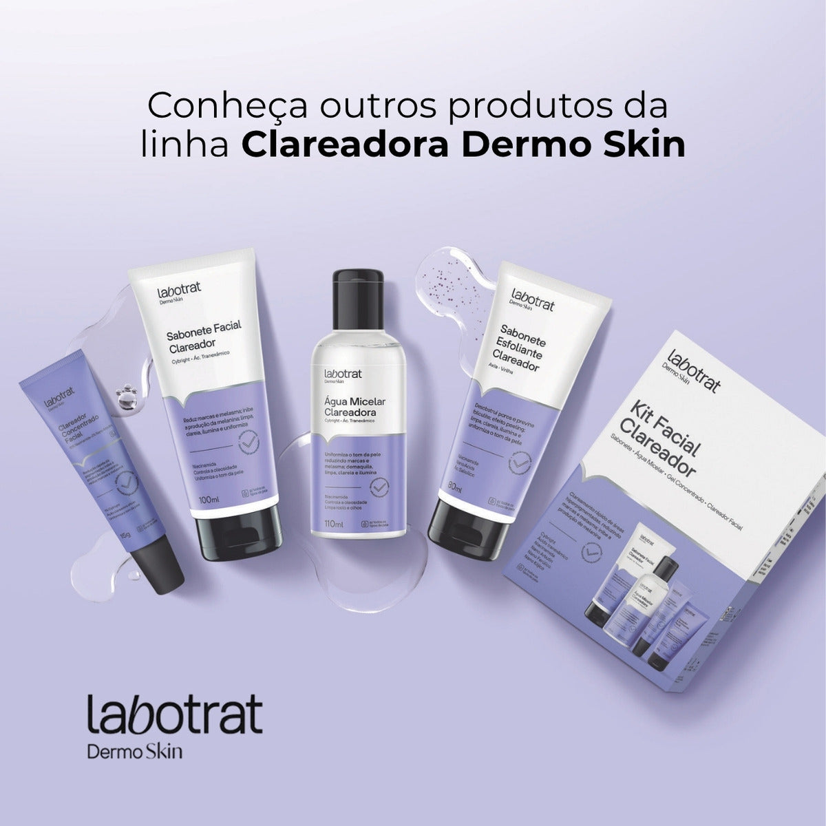 Kit Clareador Axila E Virilha Dermo Skin