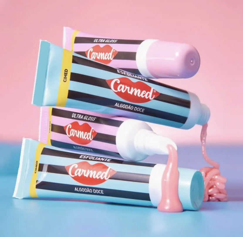 Kit Sos Esfoliante E Ultra Gloss Carmed Algodão Doce 10g