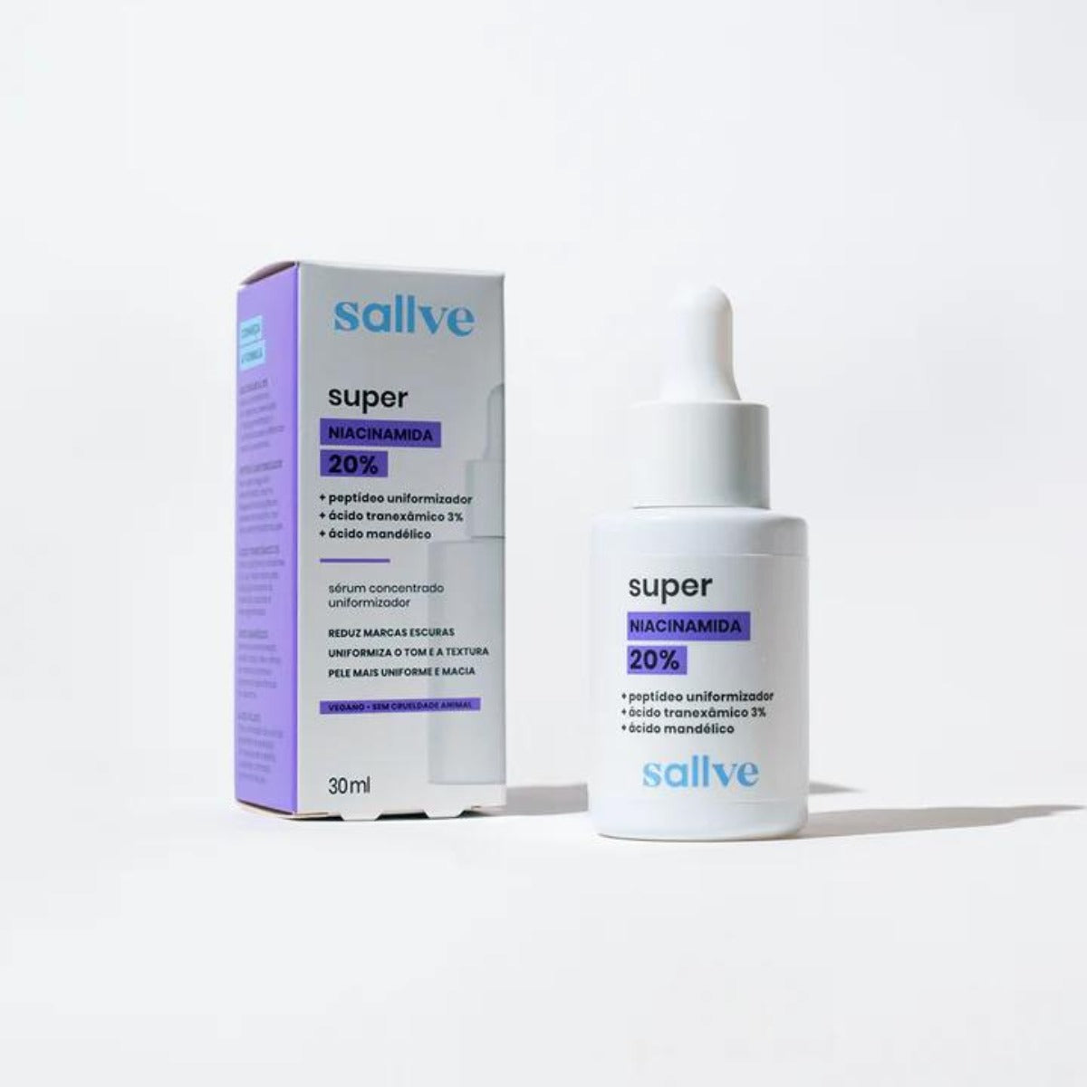 Sérum Facial Super Niacinamida 20% 30ml Sallve