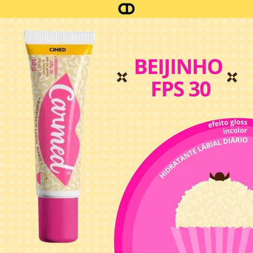 Carmed Beijinho Fps30 da coleção BFF 10g Lábios Macios E Brilhantes