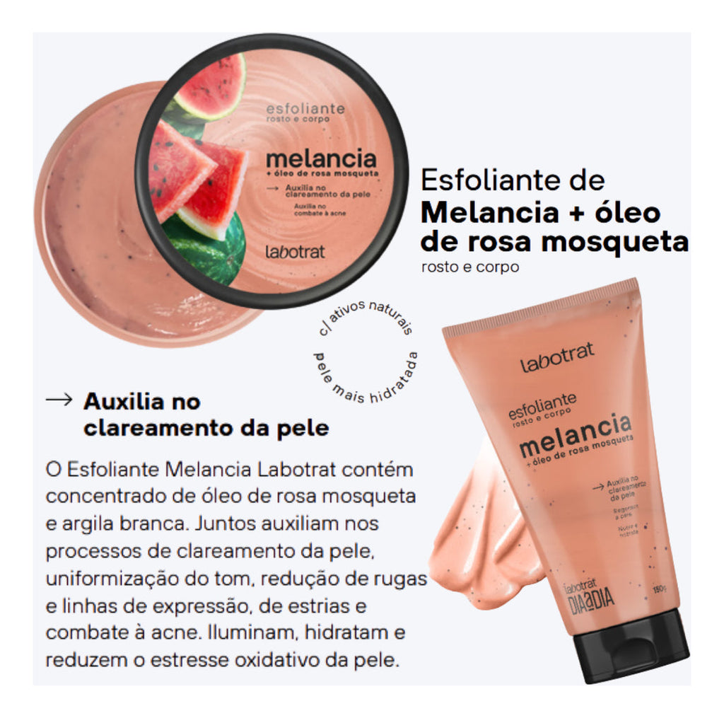 Kit Corpo E Rosto Hidrata Esfolia - Melancia