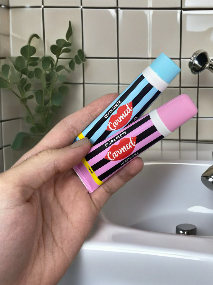 Kit Sos Esfoliante E Ultra Gloss Carmed Algodão Doce 10g