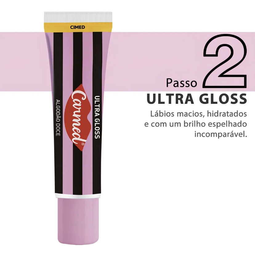 Kit Sos Esfoliante E Ultra Gloss Carmed Algodão Doce 10g