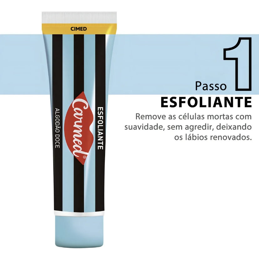 Kit Sos Esfoliante E Ultra Gloss Carmed Algodão Doce 10g