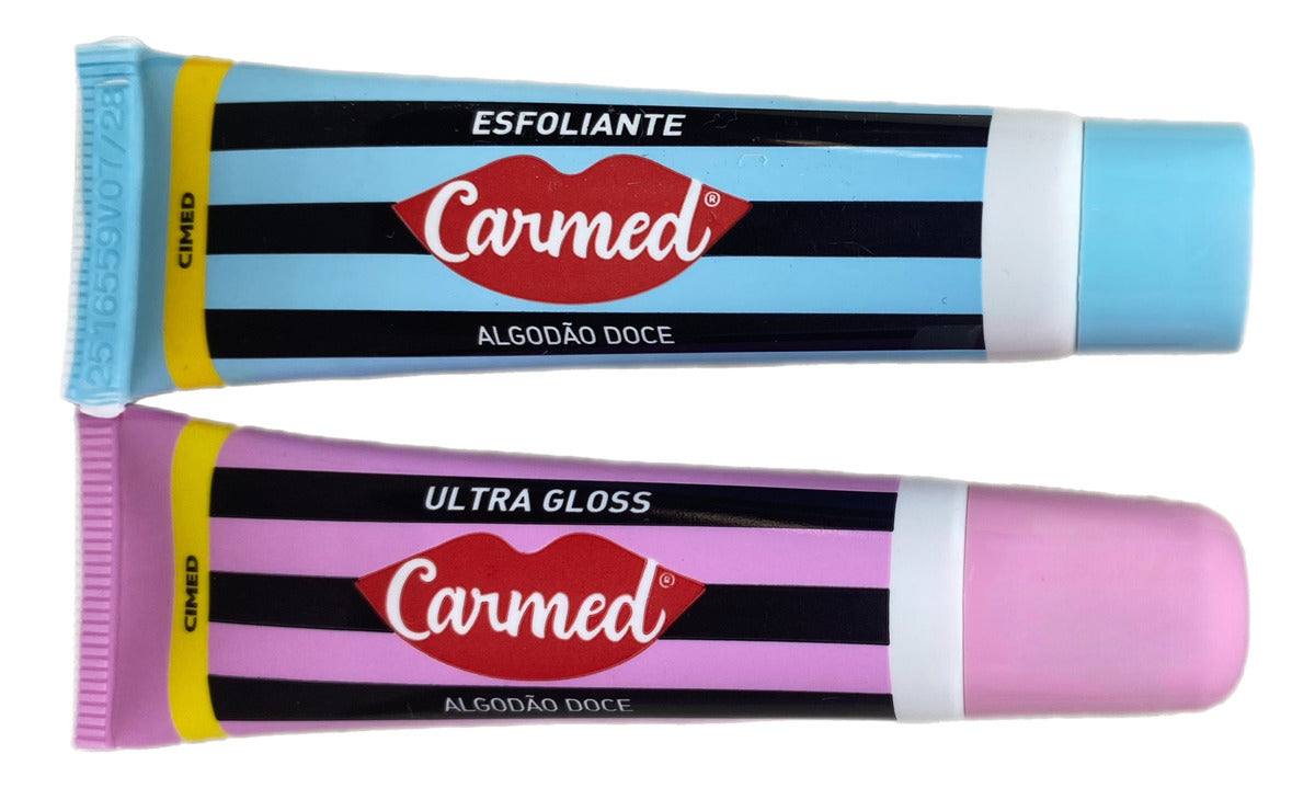 Kit Sos Esfoliante E Ultra Gloss Carmed Algodão Doce 10g