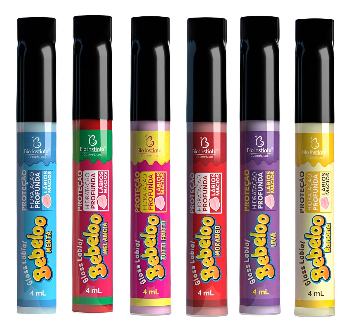 Kit/6 Gloss Labial Bebeloo Bio - Hidratante