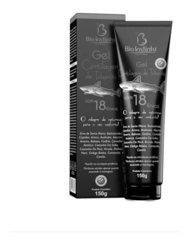 Pomada Cartilagem De Tubarão C/ 18 Ervas 150g