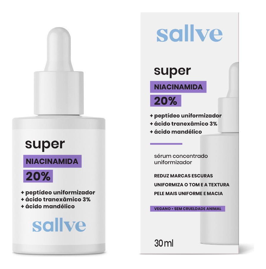 Sérum Facial Super Niacinamida 20% 30ml Sallve